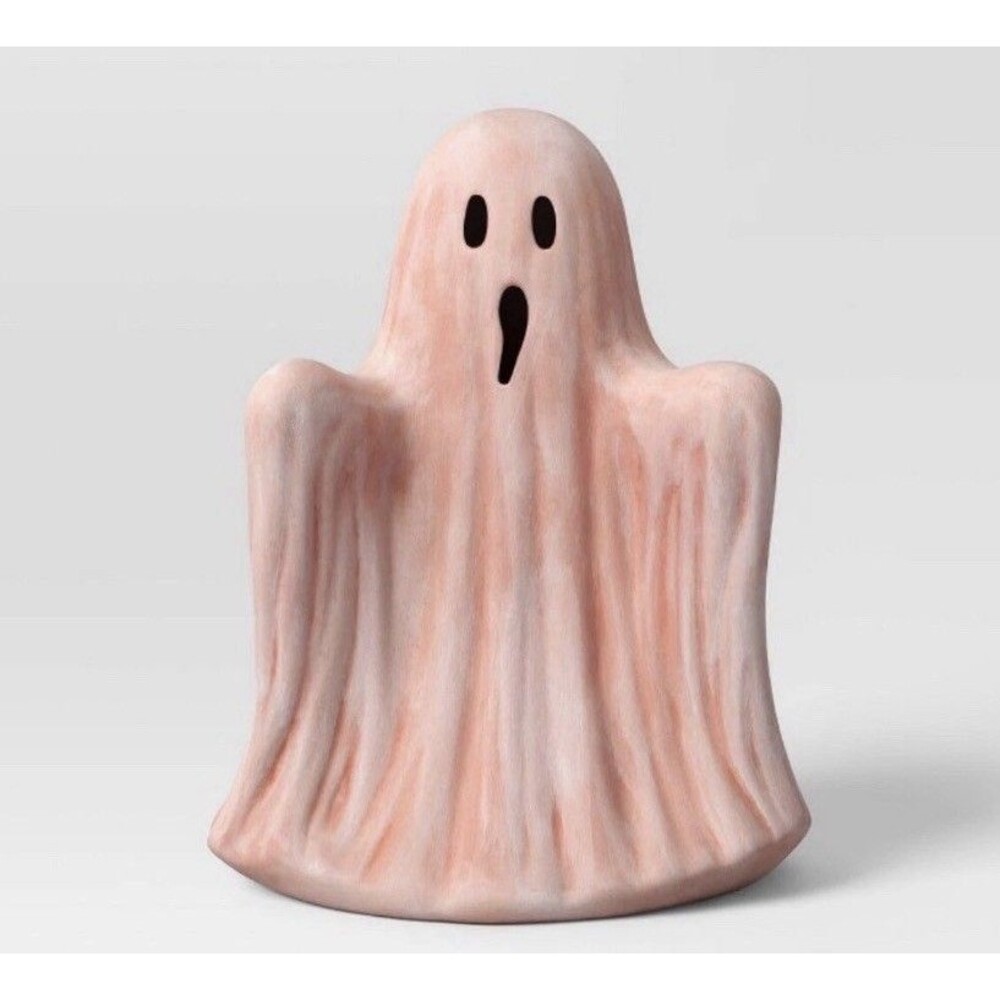 9" Target HALLOWEEN TERRACOTTA GHOST Fall Decor HYDE and EEK! Party NEW